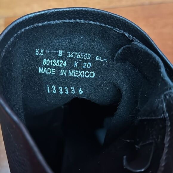 NWOB Frye Veronica Short Women's Black Grain Leather Western Moto Boot Size 5.5 - Picture 8 of 11